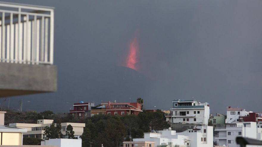 El volcán desde Los Llanos. / FOTO: ALEJANDRO RAMOS