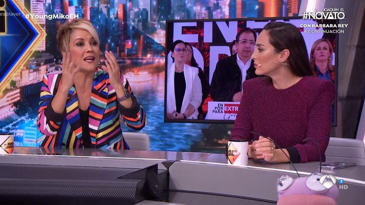 Cirstina Pardo y Tamara Falcó, durante la tertulia sobre el pacto PSOE-ERC