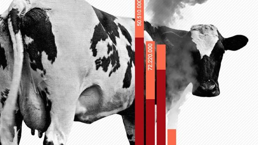 Ganadería industrial: un puñado de empresas de carne y leche contaminan tanto como países enteros