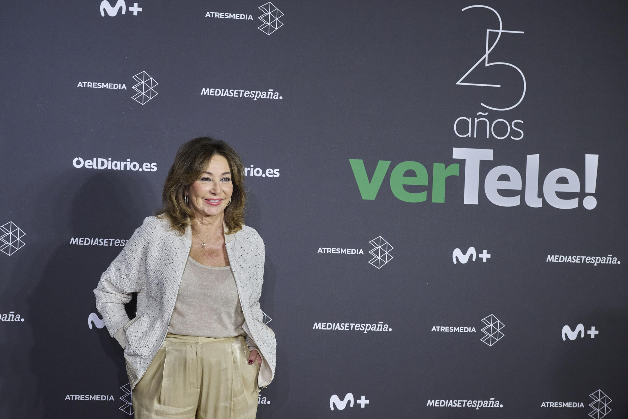 Ana Rosa Quintana en la fiesta 25 aniversario de verTele