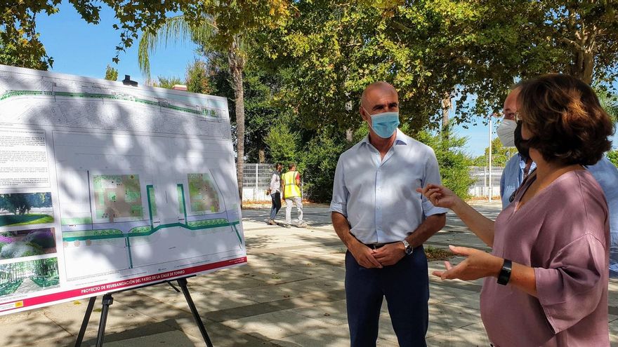 Arrancan las obras para resucitar el paseo de Torneo de Sevilla tras años de deterioro