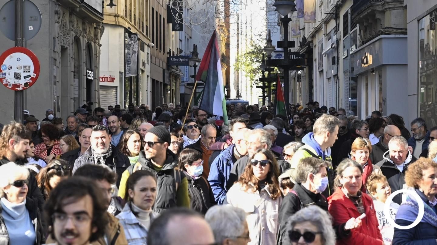 Manifestación por el pueblo Palestino.