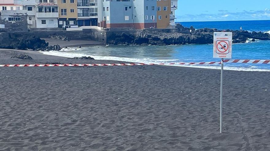 Puerto de la Cruz's Grande beach closed to bathing after alterations in biological parameters were detected