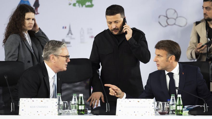 Macron dice que Trump organizará "conversaciones con la parte rusa" en breve