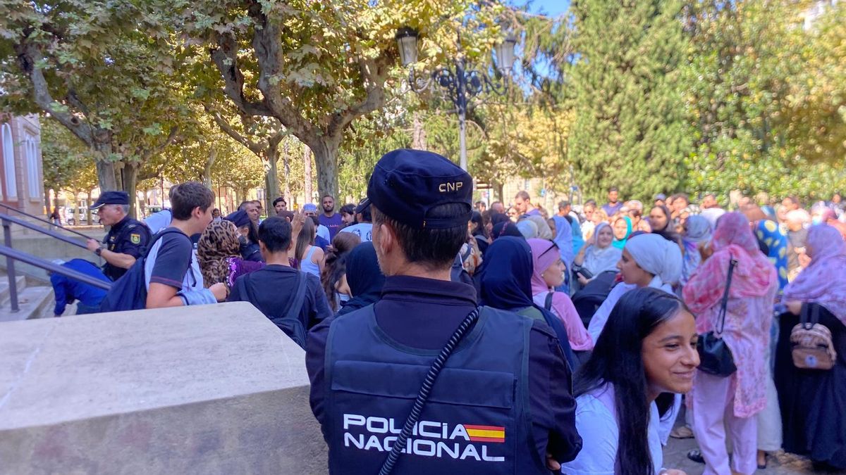 La Policía Nacional ha acudido a la concentración