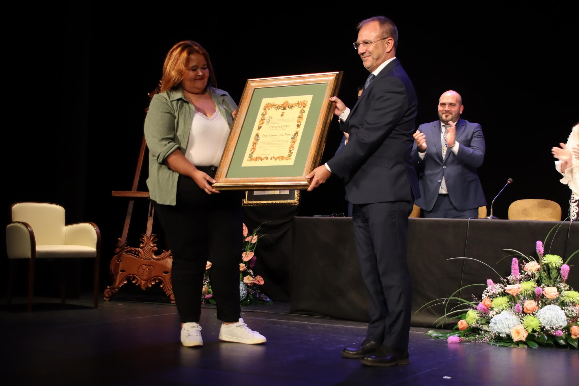 Acto de la entrega de Hijo Adoptivo de La Palma a Antonio Abdo.