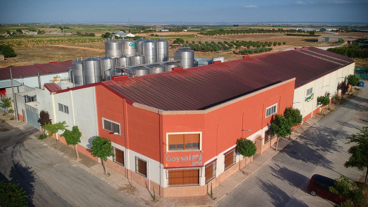 Vista de la fábrica situada en Madrigueras. GOYVAL