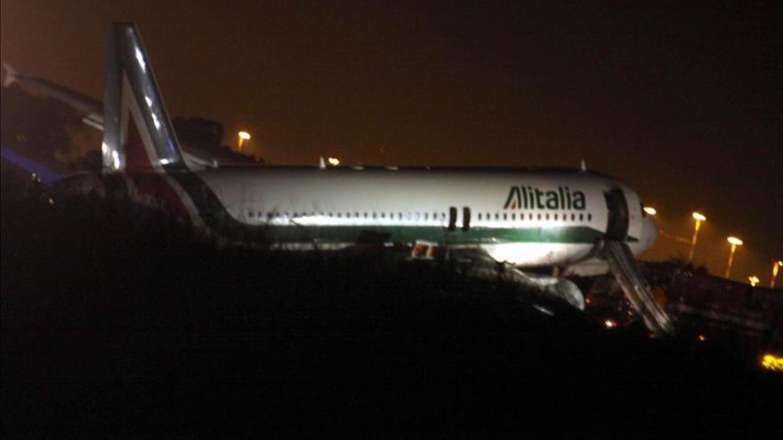 Aterrizaje forzoso sin víctimas de un Airbus de Alitalia procedente de Madrid