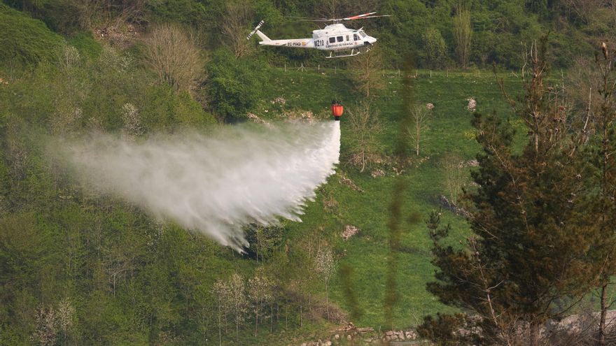 Cantabria sufrió casi ochocientos incendios forestales el año pasado que afectaron a más de 12.500 hectáreas