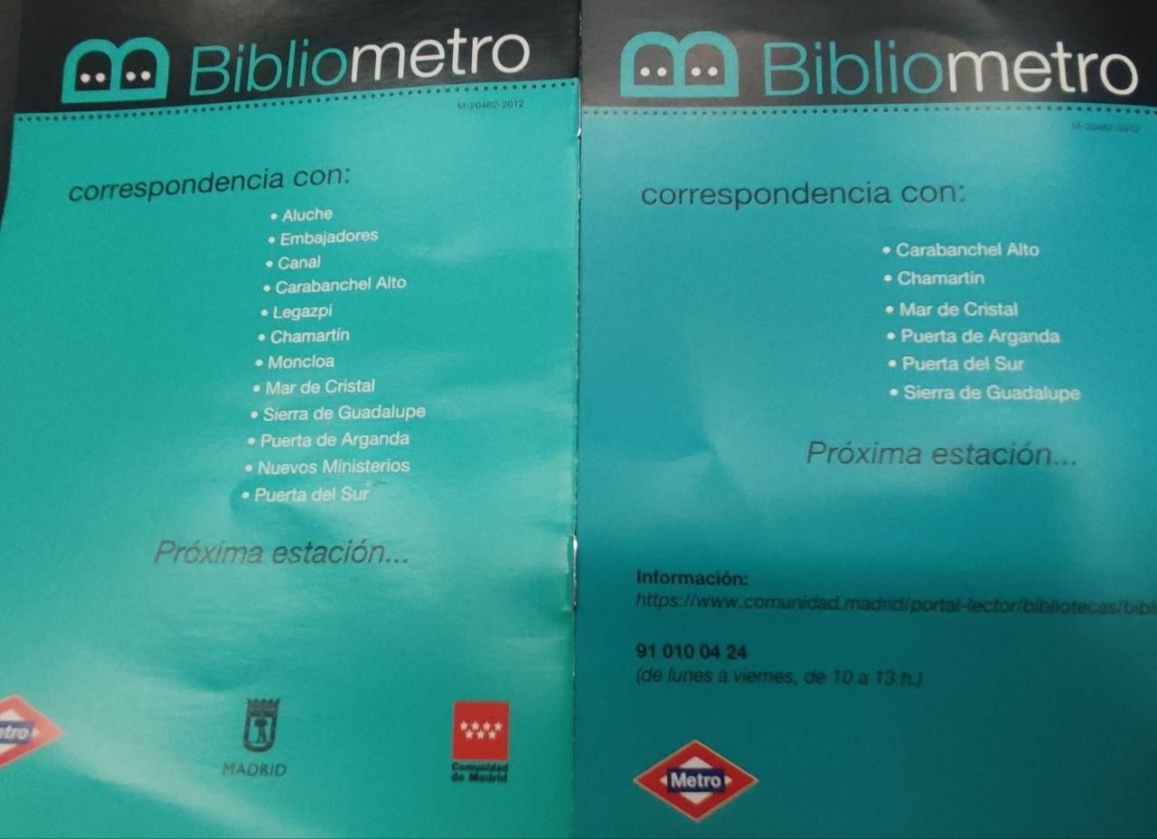 El programa de novedades del primer semestre de 2025, con los doce Bibliometros y el del segundo semestre, ya solo con seis.