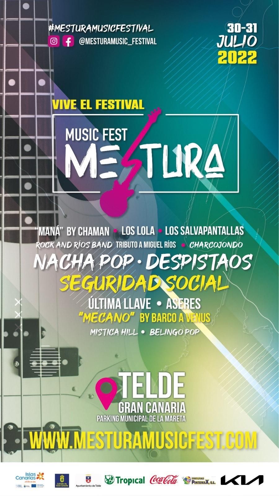 Cartel del Festival Mestura en Telde