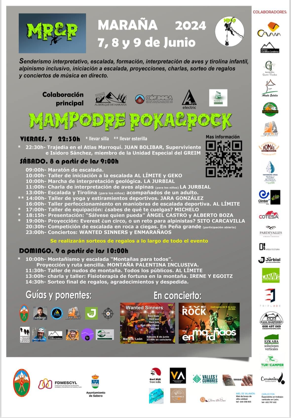 Programa completo del festival Mampodre Roka&Rock.