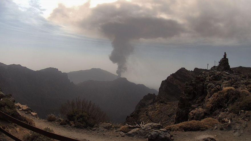 La nube del volcán ‘dirige’ las observaciones astrofísicas en La Palma