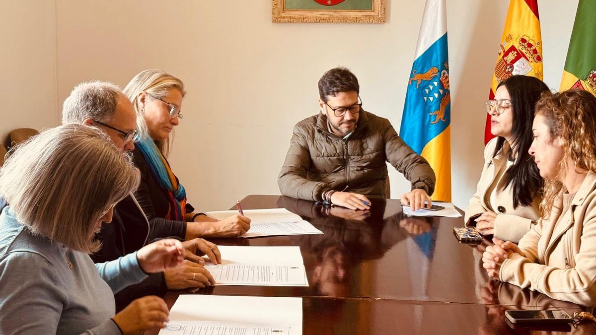 El Ayuntamiento de Barlovento firma un acuerdo con los colegios del municipio para crear 'Espacios Libres de Violencia'