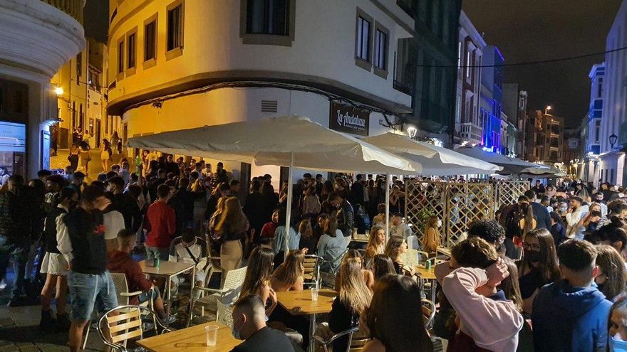 Vegueta, en Las Palmas de Gran Canaria, en la noche del sábado, 15 de mayo