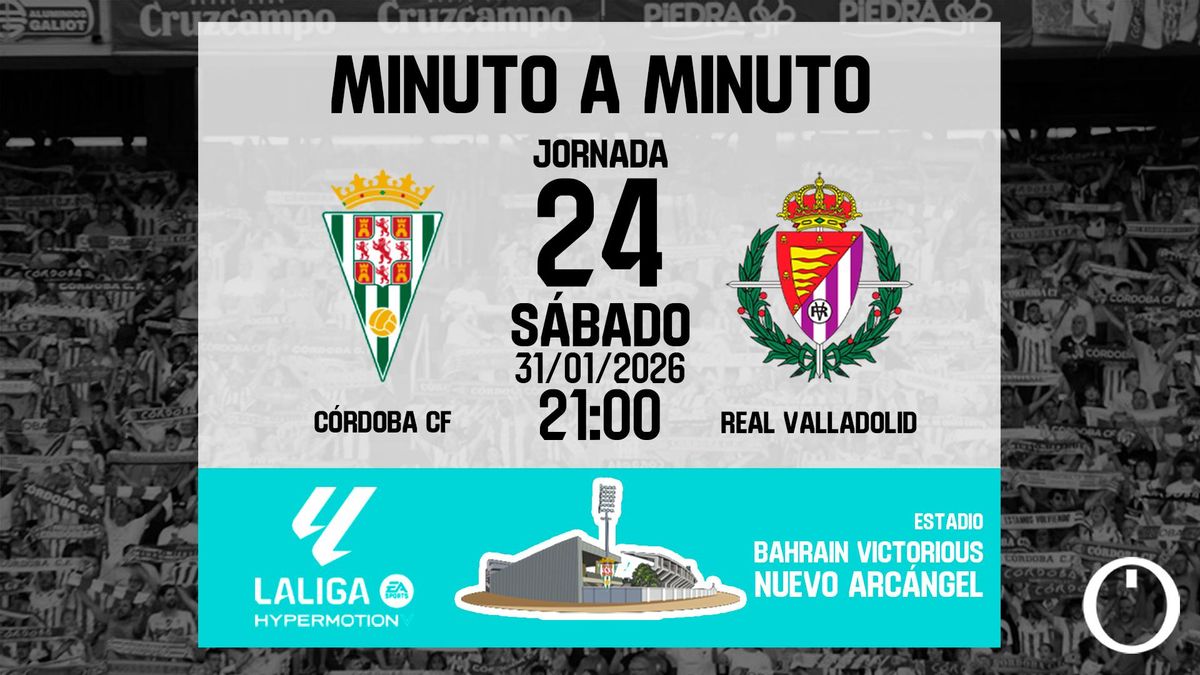 Sigue en directo el Córdoba CF - Real Valladolid en 'Cordópolis'
