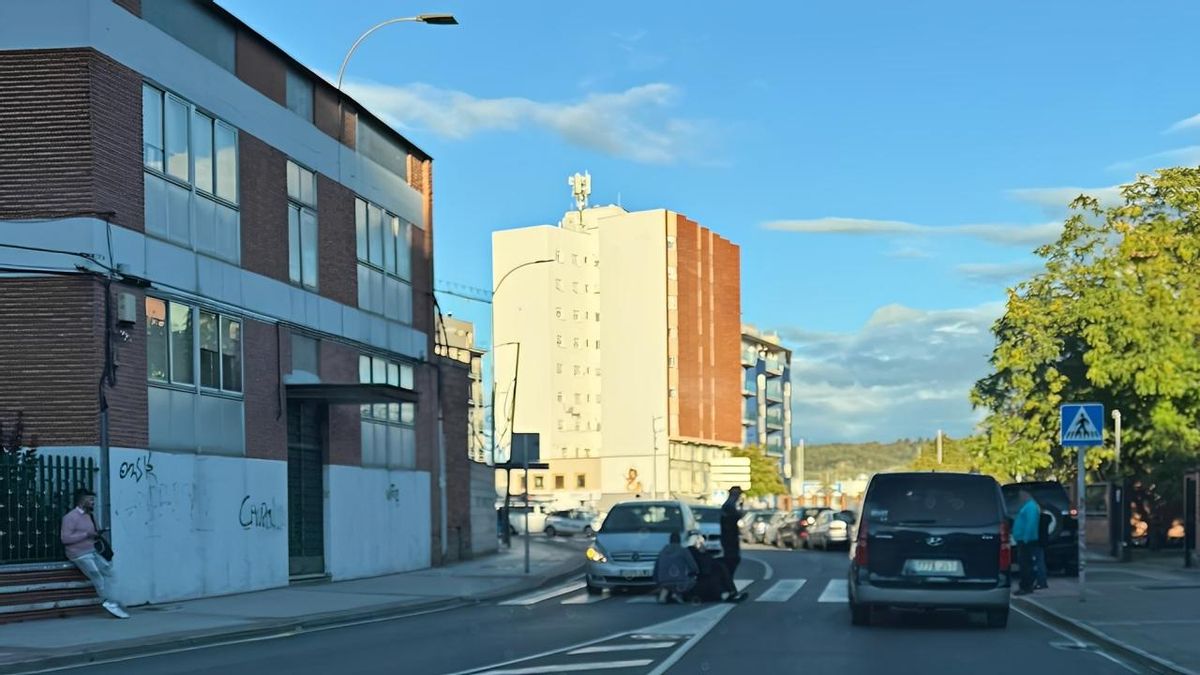 Atropello en un paso de peatones en la calle La Granja, en León capital.
