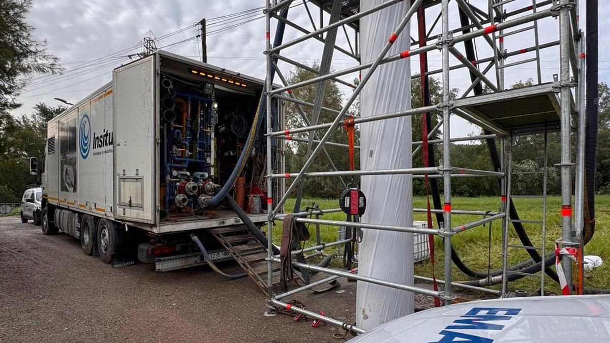 Emacsa finaliza la segunda fase de la rehabilitación del colector principal del alcantarillado de Alcolea
