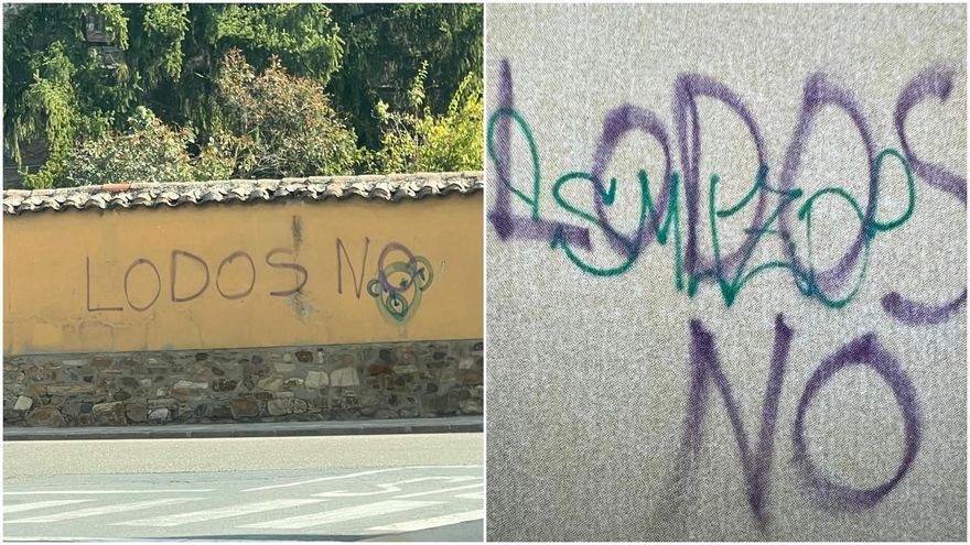 La amenaza de una multa descomunal por pintadas contra la planta de lodos genera alta tensión en Astorga