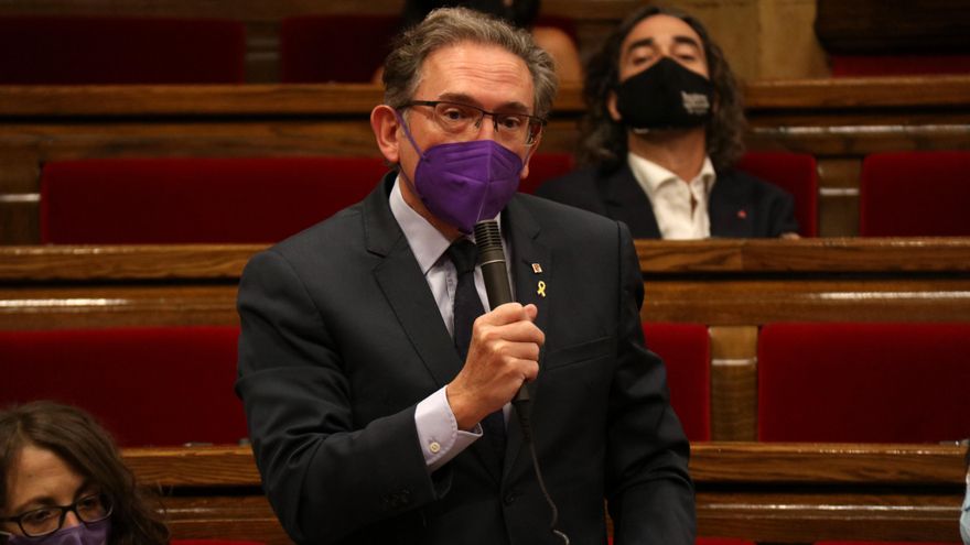 El conseller de Economía, Jaume Giró, en el Parlament