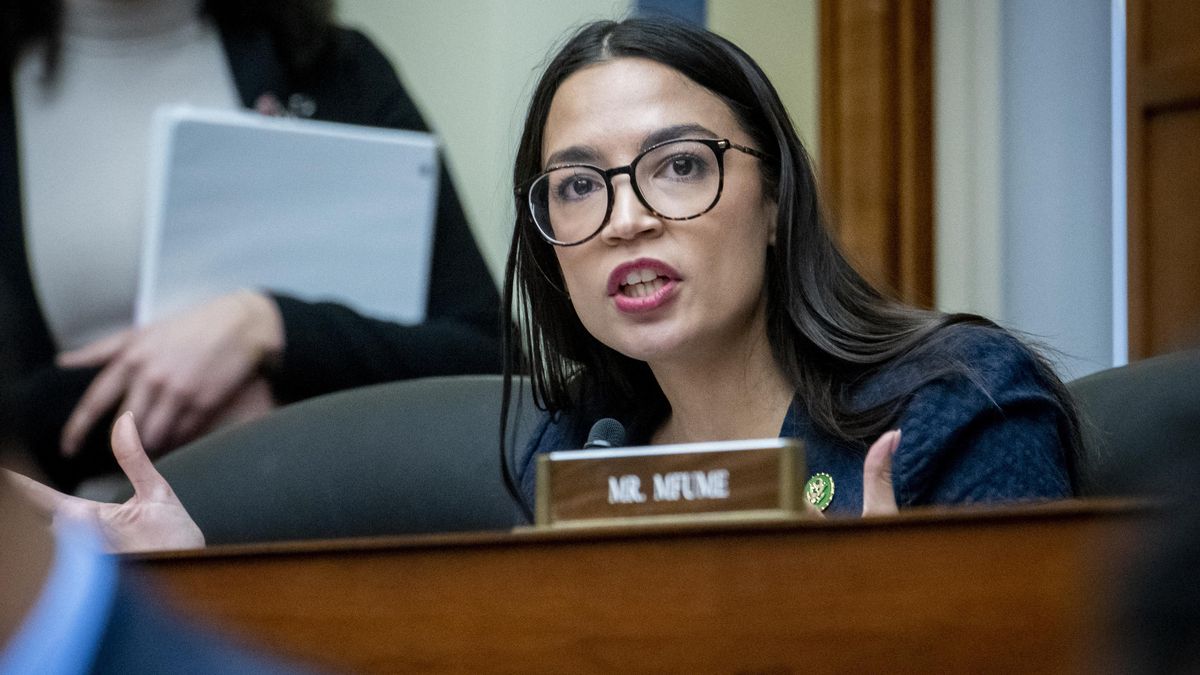 La congresista estadounidense Alexandria Ocasio-Cortez, en una imagen de archivo en el Congreso.
