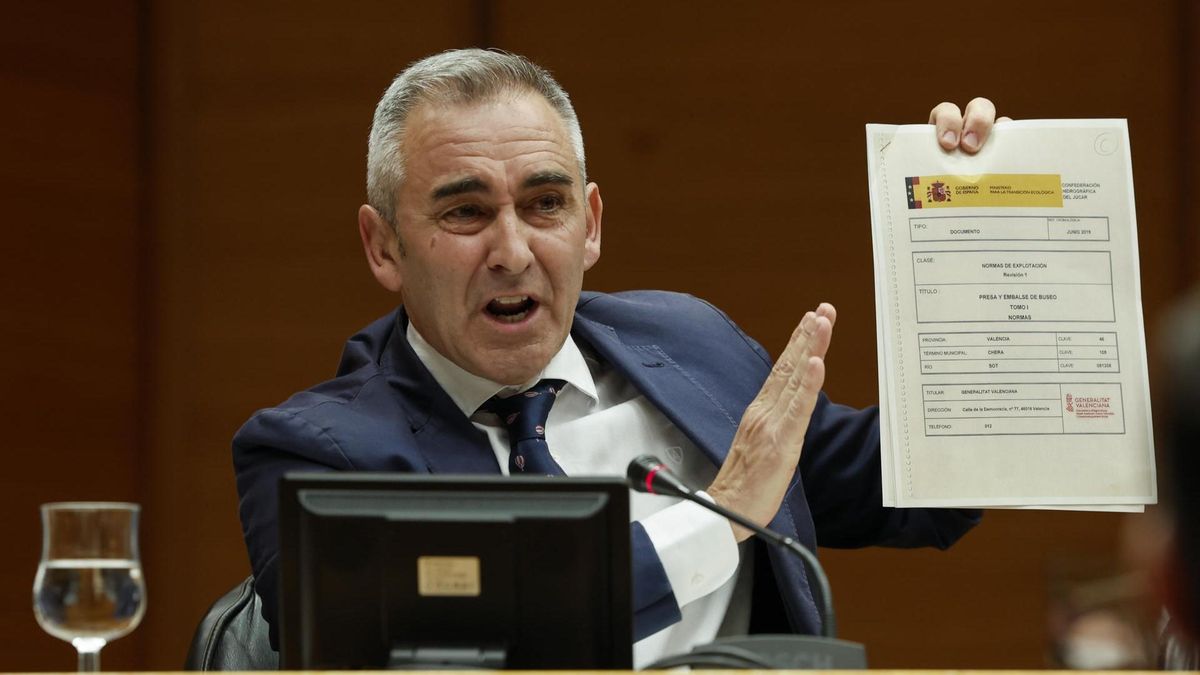 Barrachina responsabiliza a Miguel Polo (CHJ) de dirigir la presa de Buseo el día de la dana: "Tenía la responsabilidad y tomaba las decisiones"