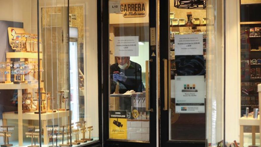 Estanco abierto en la madrileña calle de Fuencarral.