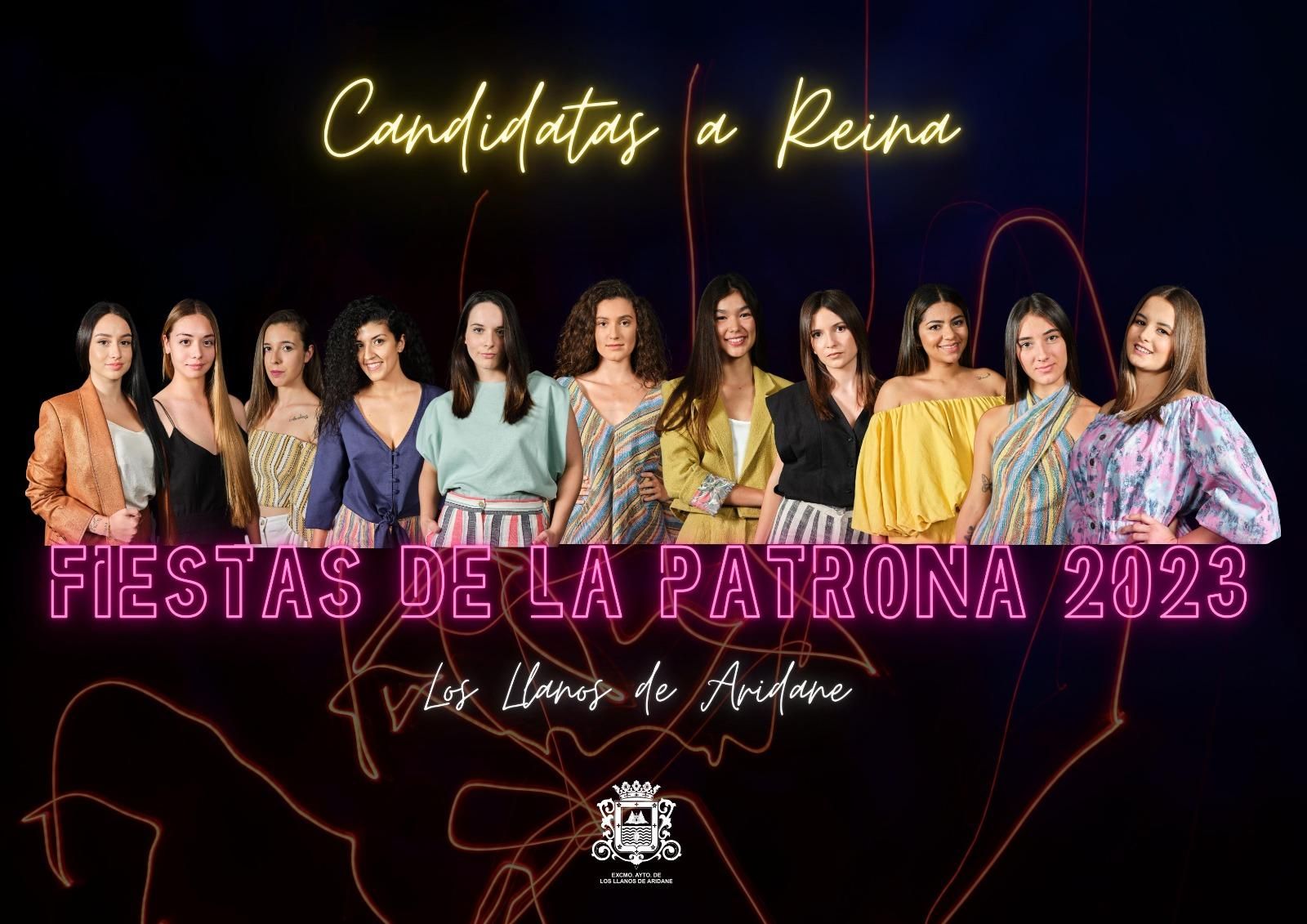 Once candidatas se disputarán el título de Reina de La Patrona 2023.