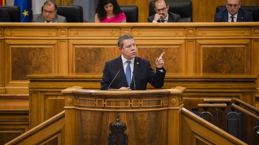 Emiliano García-Page en el debate de investidura