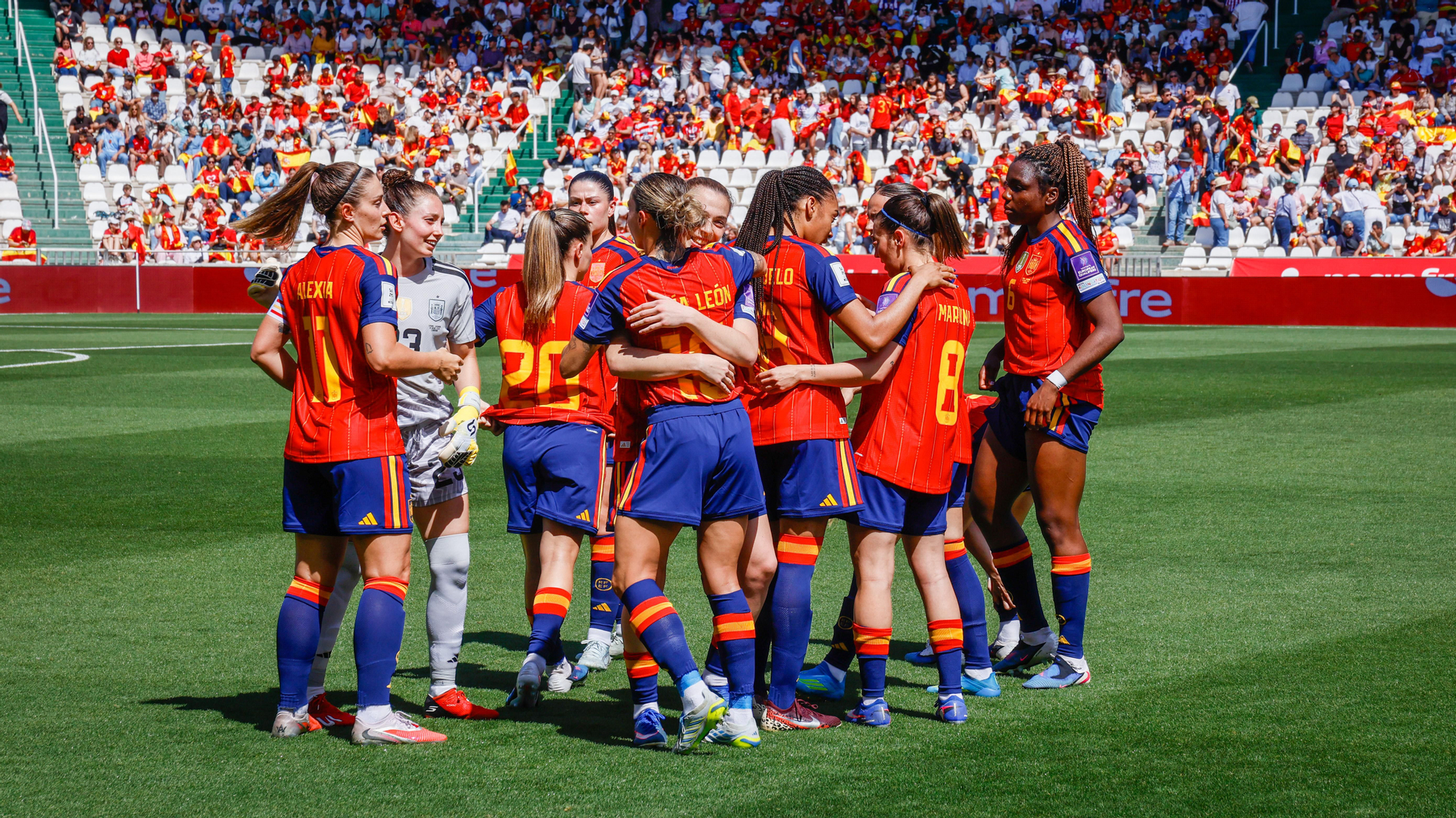 El partido de la selección femenina España - Ucrania