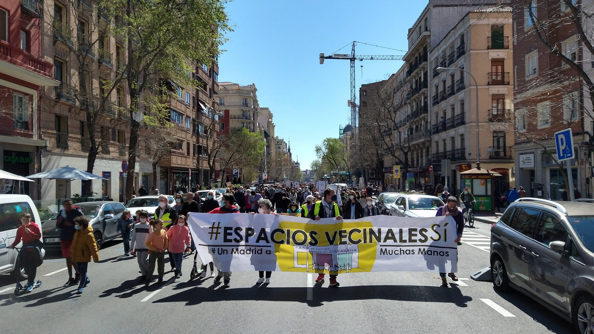 Manifestación Casa Cultura 21 marzo - la cabecera, en Santa Engracia