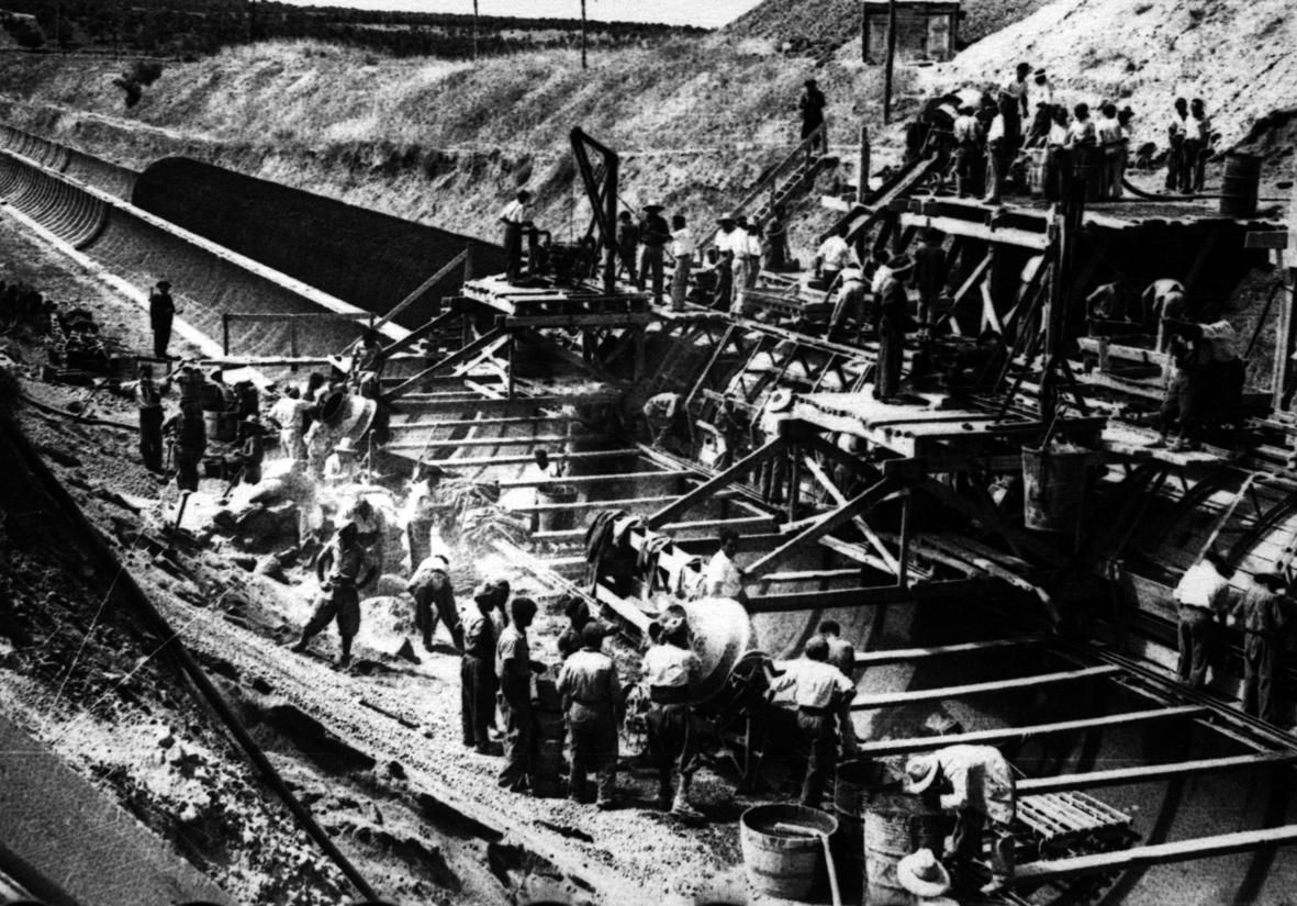 El 'canal de los presos', construido con mano de obra esclava / RMHSA (CGT).