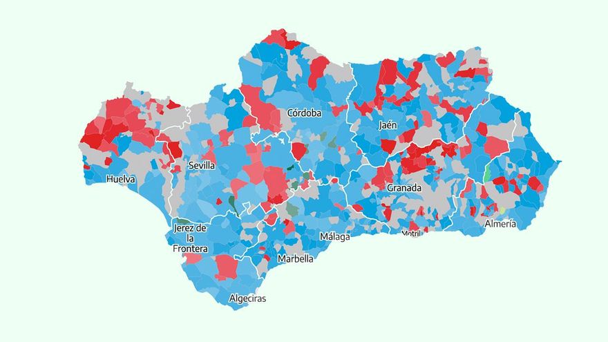 El PP continúa lejos de la mayoría absoluta en Andalucía con el 30% ...