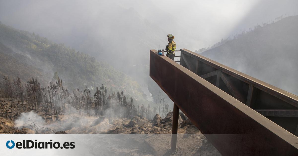 Tres fuegos siguen activos en Galicia tras extinguirse el incendio de O Bolo (Ourense)
