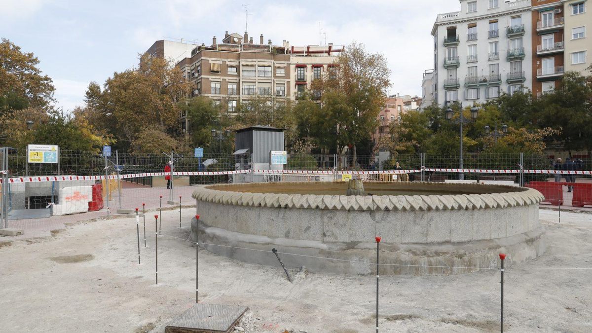 Fuente de Olavide, en obras