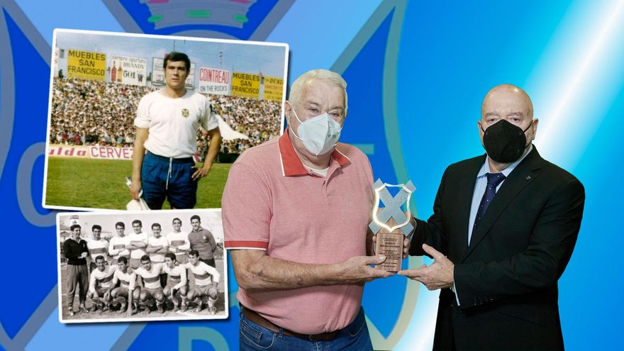 El CD Tenerife otorga a Alberto Molina el distintivo de ‘Leyenda Blanquiazul’
