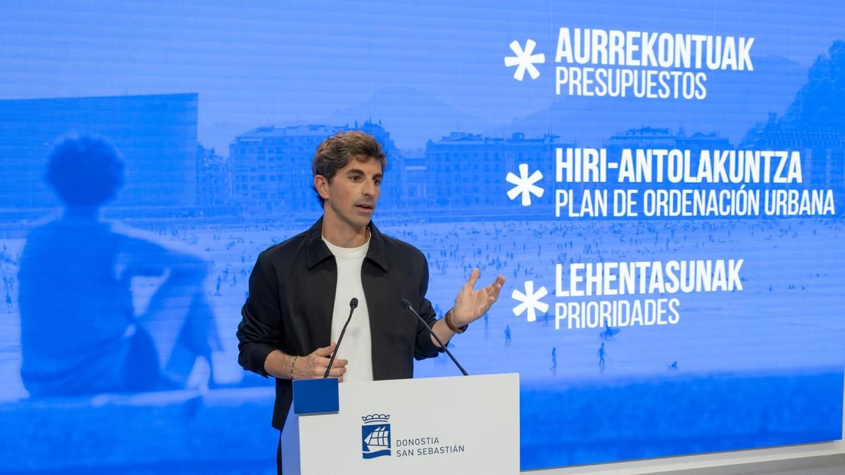 Un año de Insausti como alcalde de Donostia con los presupuestos de 2027 y el plan general en la agenda