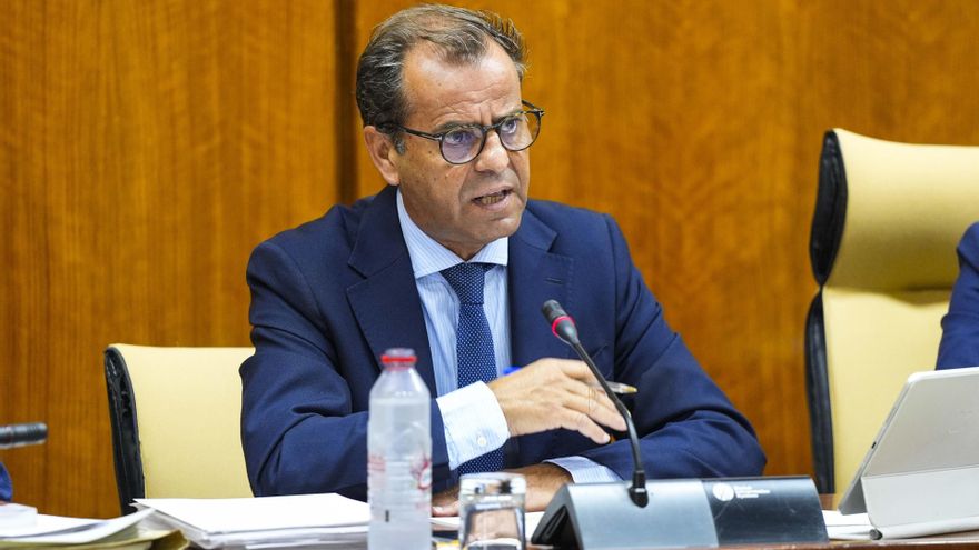 Archivo - El director general de la Radio Televisión de Andalucía (RTVA), Juan de Dios Mellado, comparece en el Parlamento. (Foto de archivo).