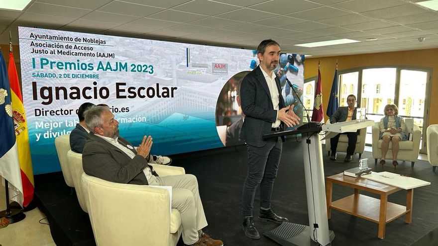 Ignacio Escolar, Premio a la mejor Información que estrena la Asociación de Acceso Justo al Medicamento