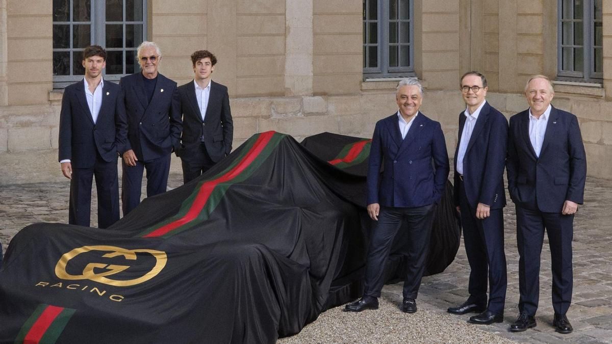 Presentación del acuerdo entre Gucci y Alpine