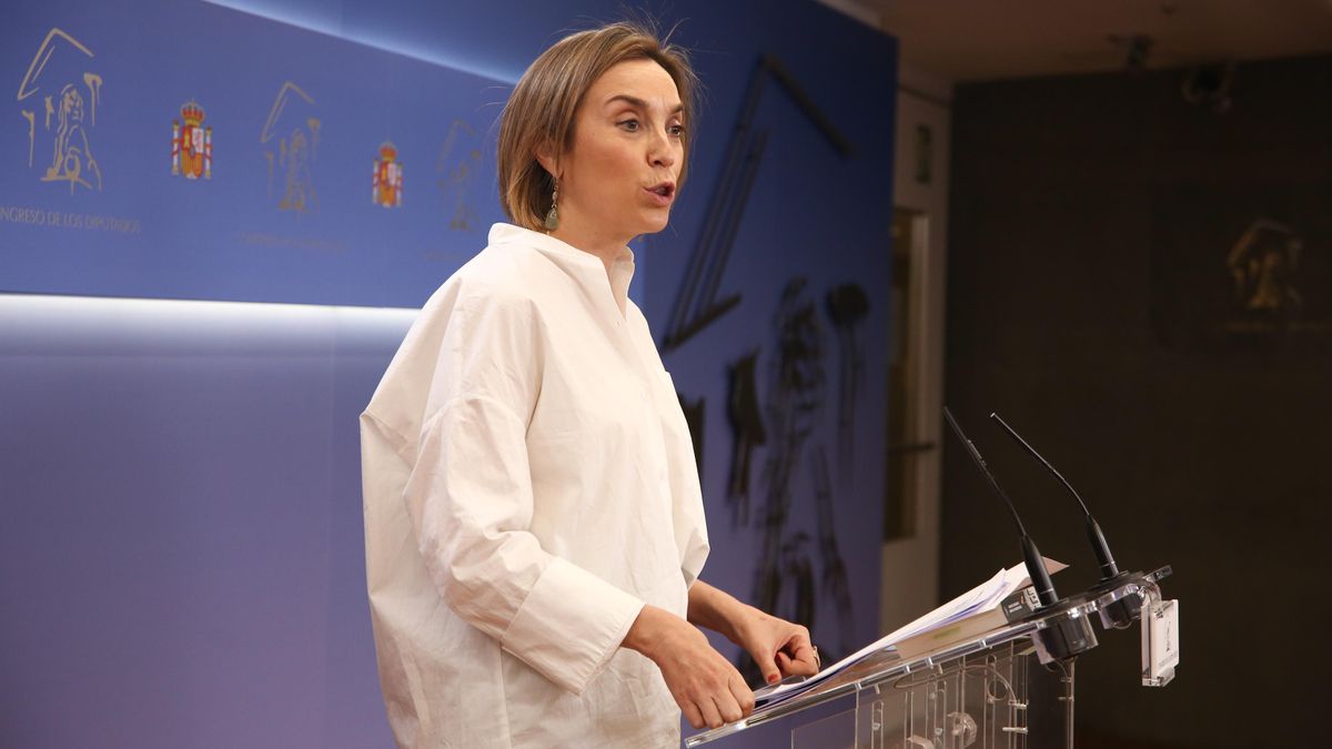 La portavoz del PP en el Congreso de los Diputados, Cuca Gamarra, interviene en una rueda de prensa posterior a la Junta de Portavoces en el Congreso de los Diputados, en Madrid (España), a 9 de marzo de 2021.
