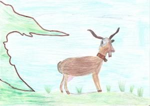 Dibujo realizado por Noelia Michelle Rodríguez Torres que obtuvo el tercer premio.