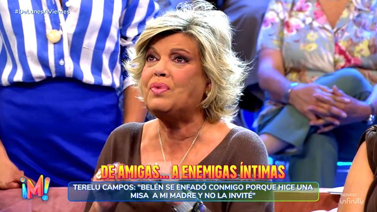 Terelu responde llorando a Belén Esteban al recordar en Telecinco el origen de su guerra: "¿Por eso hay que putearme?"