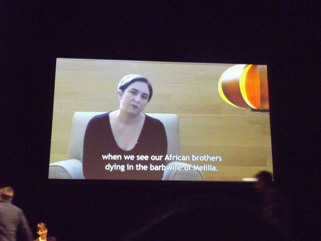 Ada Colau muestra su apoyo al movimiento @DieM25