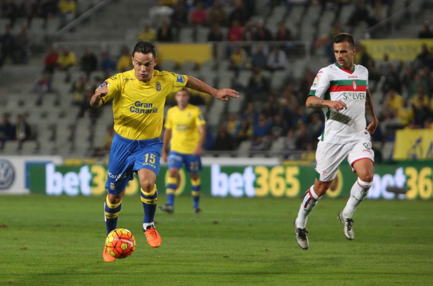 Imagen del encuentro en el Estadio de Gran Canaria entre la UD Las Palmas y el Granada C.F.