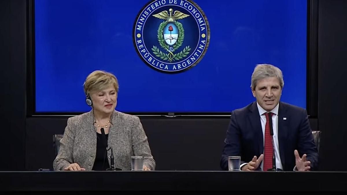 Kristalina Georgieva, junto a Caputo: "No va a haber necesidad de un nuevo financiamiento del FMI"