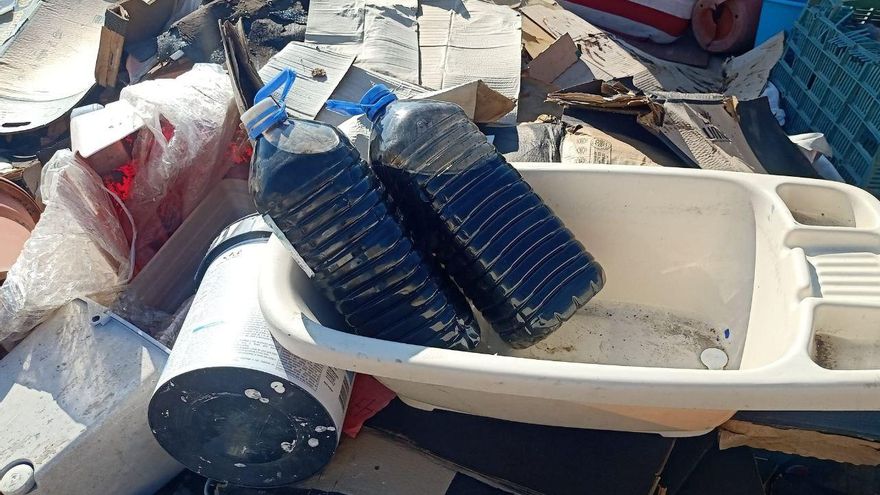 La parcela se lleva usando desde hace cuatro o cinco meses para el almacenamiento de basura