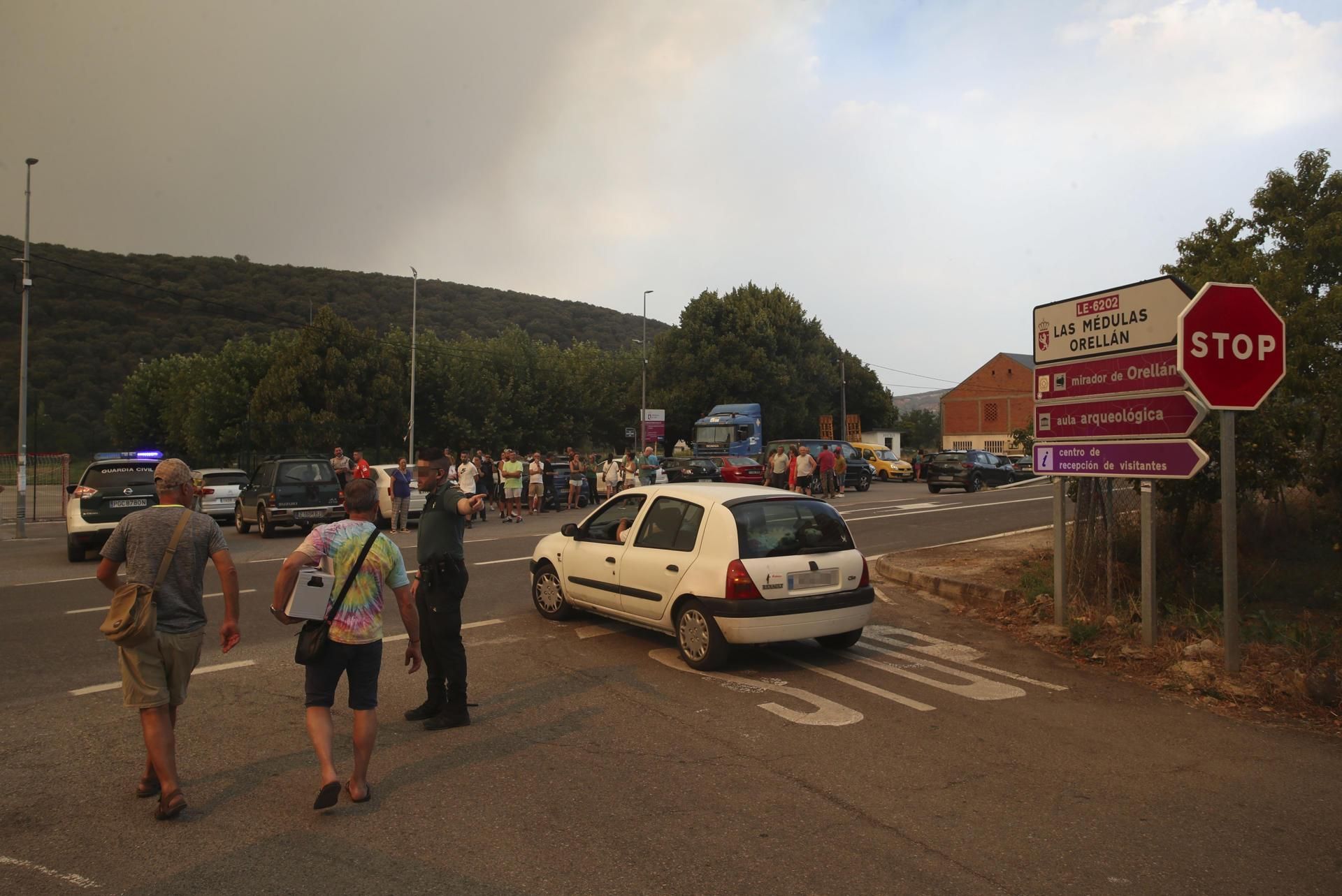 Incendio en el paraje de Las Médulas