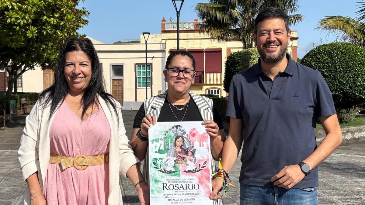 La diseñadora Anjara María Cruz, autora del cartel de las fiestas patronales de Barlovento