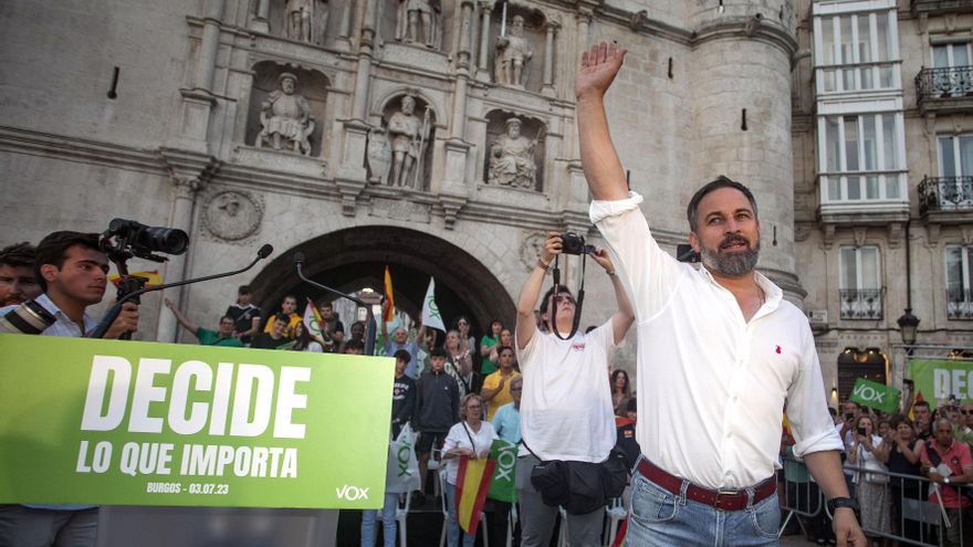 El líder de Vox y candidato a presidir el Gobierno, Santiago Abascal